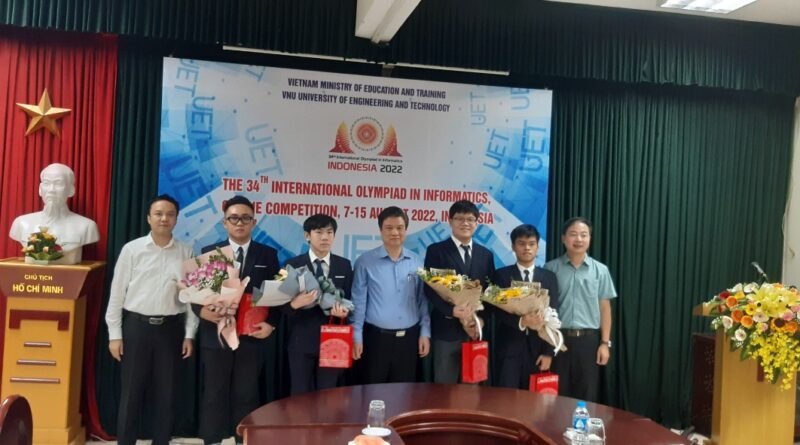 Việt Nam giành 1 huy chương Vàng và 3 huy chương Bạc tại Kỳ thi Olympic Tin học quốc tế 2022