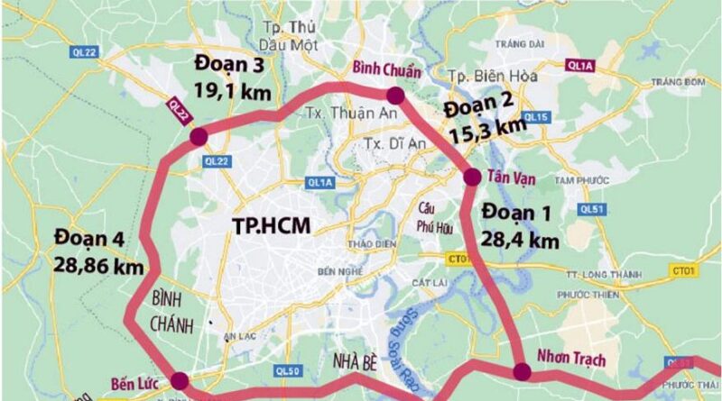 Dự án Vành đai 3 TP HCM đoạn Tân Vạn – Nhơn Trạch sẽ khởi công vào 24/9