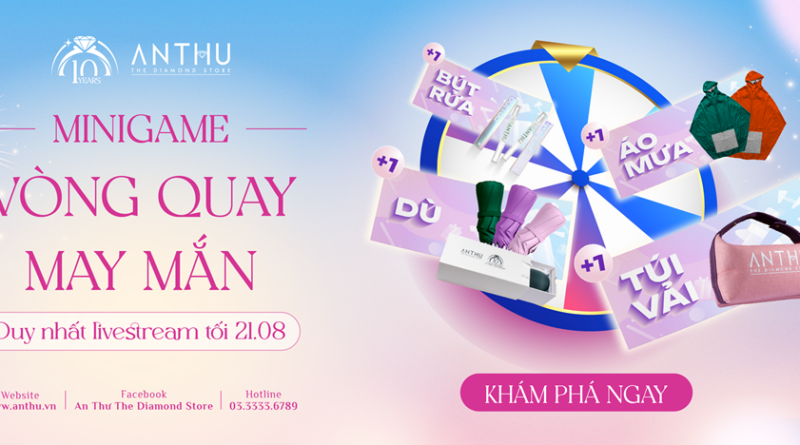 MINIGAME VÒNG QUAY MAY MẮN – NHẬN LIỀN QUÀ XINH