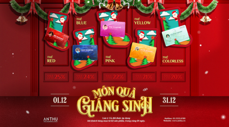 TẬN HƯỞNG MÓN QUÀ GIÁNG SINH CÙNG ƯU ĐÃI LÊN TỚI 25% TẬN HƯỞNG MÓN QUÀ GIÁNG SINH CÙNG ƯU ĐÃI LÊN TỚI 25%