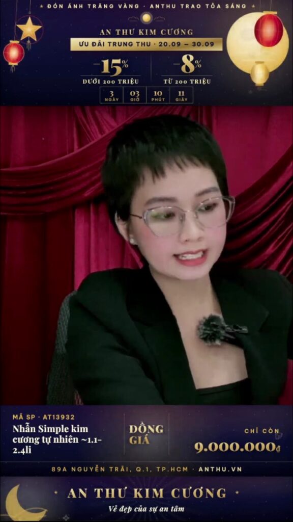 Dây chuyền Tiny kim cương tự nhiên ~2.2-2.3li
